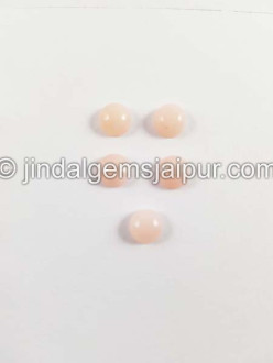 Pink Opal Smooth Round Cabochon